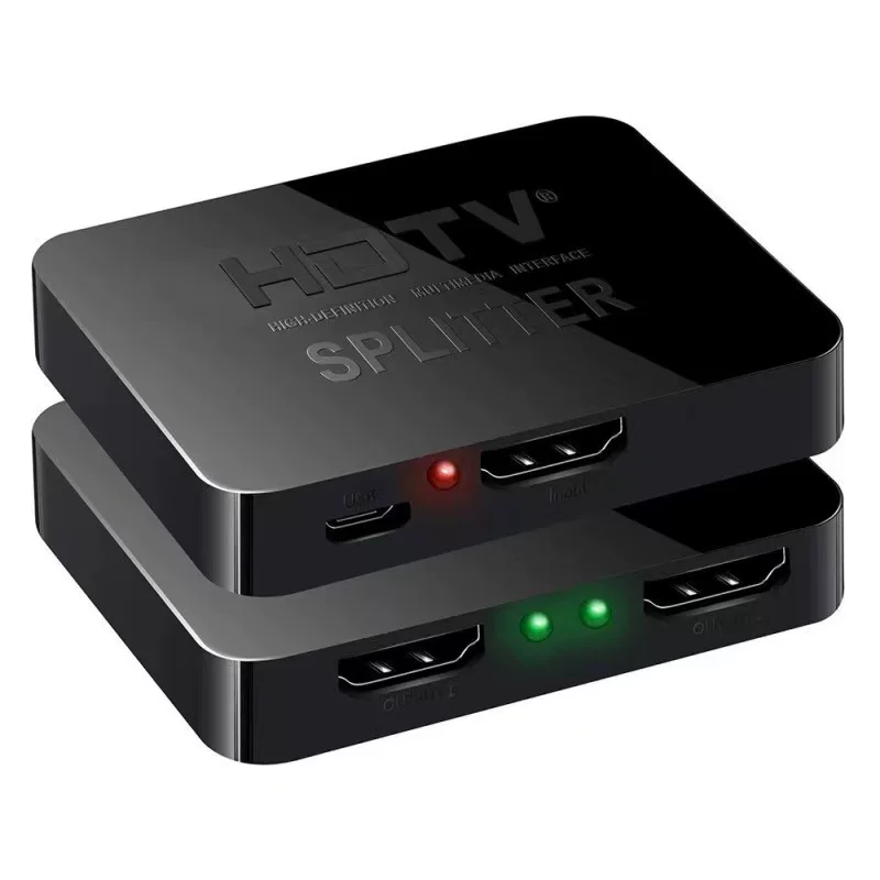 HDMI-распределительная устройство один вход два, 1, 2 выхода, 2 выхода, один выход HDMI переключатель высокое определение видео распределитель 4K