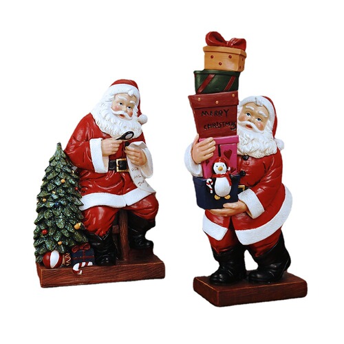 Santa Claus resin ornaments Christmas tree light string Christmas train gingerbread snowman resin crafts Christmas gifts