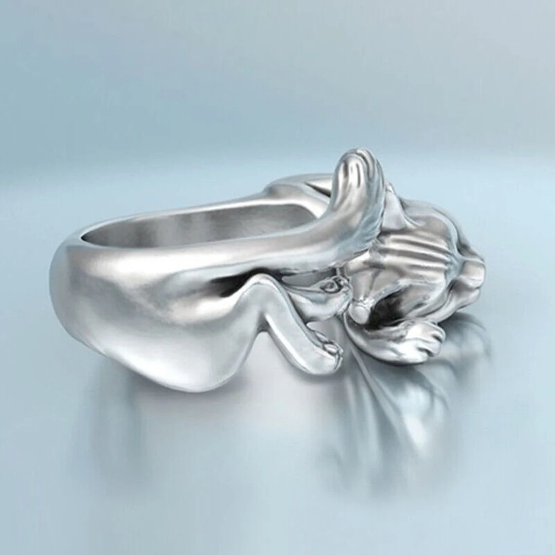 Yunjin nuevo gatito anillo abierto transfronterizo Venta caliente perezoso gato anillo de moda joyería de las mujeres al por mayor image 6
