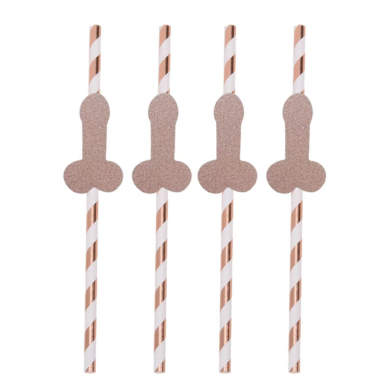 Pajitas para bodas, pajitas de papel para despedidas de soltero, pajitas de cartón desechables biodegradables, pajitas creativas con forma de hueso