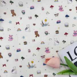 全棉40支数码印花面料 韩版ins风花布 女装童装亲子装家居服DIY布