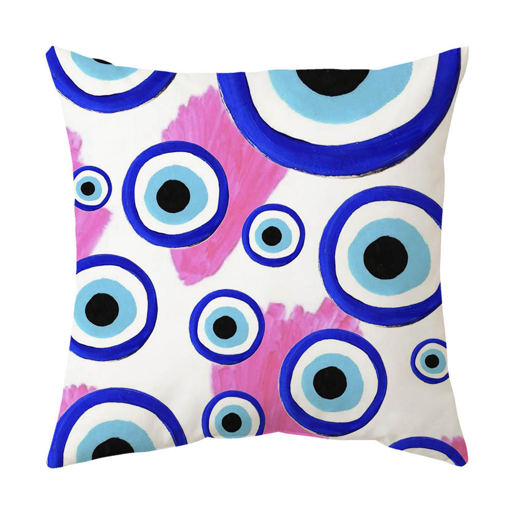 Capa de almofada evil eye almofada decorativa macia para sofá_voghion.com