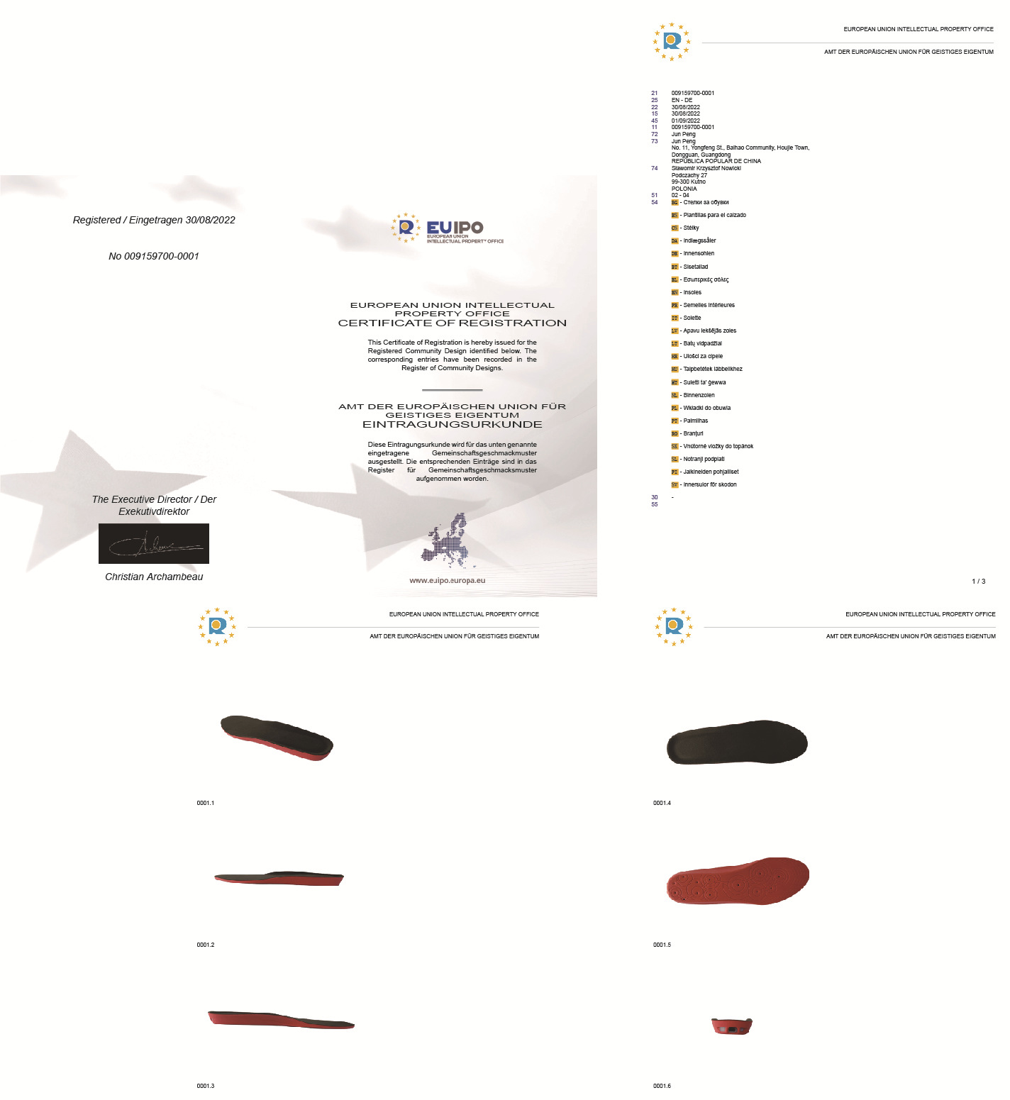 45玖辉 JF-193发热鞋垫 欧盟专利