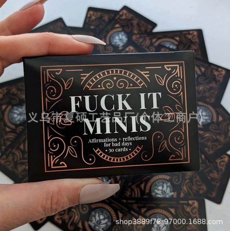 Трансграничный новый продукт, колода дневного карточек Барб, набор карточек плохой день, позитивная самоизовая карта