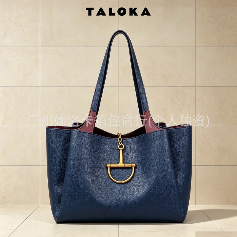 Horsebit Buckle Tote Bag, Underarm Bag, Saddle Bag, Hand-Held Shoulder Crossbody Bag, Foreign Trade Women's Bag, Women Bags