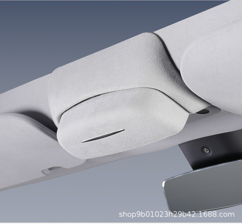 Tesla Model Y/3 Car-Mounted Glasses Case, Sunglasses Storage Clip, Modified Car Interior Accessory, Magic Glasses Case