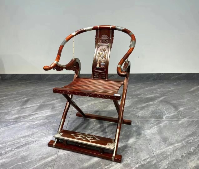 老挝红酸枝巴里黄檀圈椅头把椅交椅靠背椅仿古典新中式红木家具