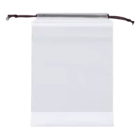 Прозрачный мешок Drawstring pe пластиковый матовый мешок Подарочная сумка Сумка для хранения Сумка для полотенца для лица Упаковочная сумка На заказ