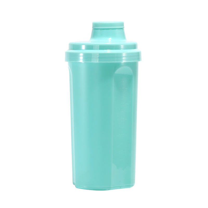 Taza de agitación personalizada taza de agua deportiva hervidor de plástico gimnasio sellado a prueba de fugas con mano taza de batido taza de pequeño volumen