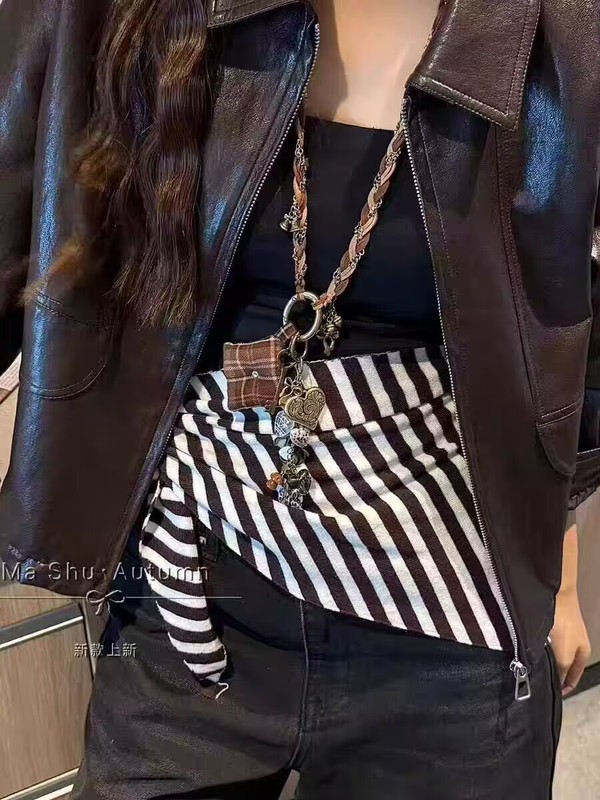 厂家直销短款皮衣外套女25春秋复古港风休闲气质长袖PU皮机车夹克|undefined