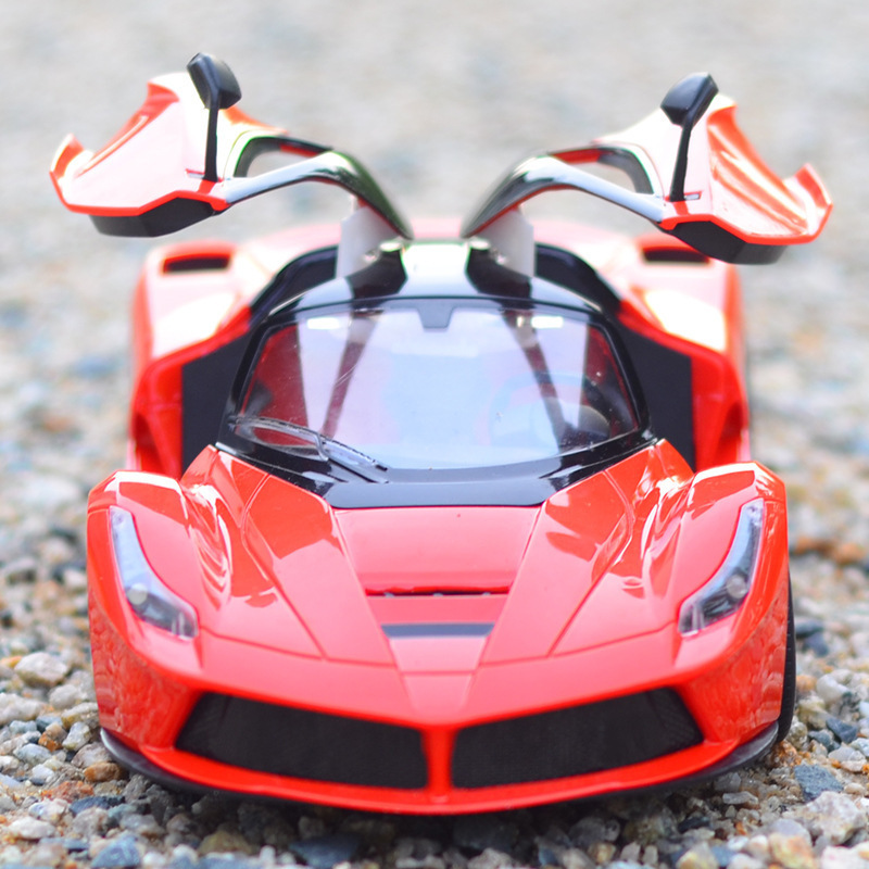 1:14 Farari charging remote control simulation car model gravity induction cool light one-key door children's toy car