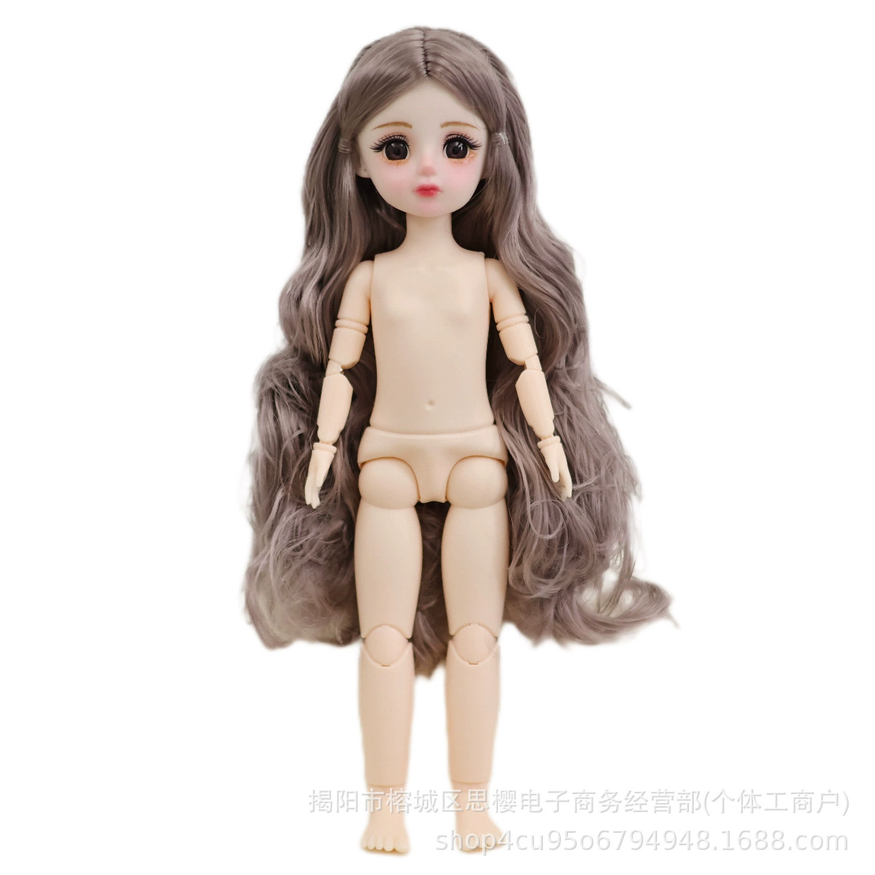 [Школьный цветок макияж] 30 см 6 точек, BJD тело голая кукла 20 суставов 3D настоящие глаза, нэфане кукла девочка игрушки