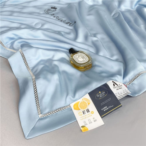 A-type Summer Modal Tencel Ice Cooling Silk Summer Cooling Blanket, Machine Washable Air Conditioning Blanket, Double Size, Machine Washable