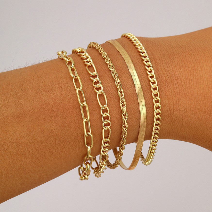 Minimalist & Stackable Layered Bracelets, Lightweight And Comfortable. Hypoallergenic, Kind To Sensitive Skin. A Subtle Way To Elevate Your Daily Look_voghion.com