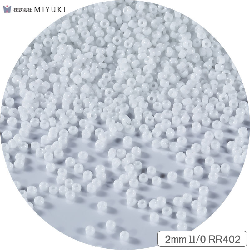 2mm miyuki/rr402 pure white [5g-500 capsules]