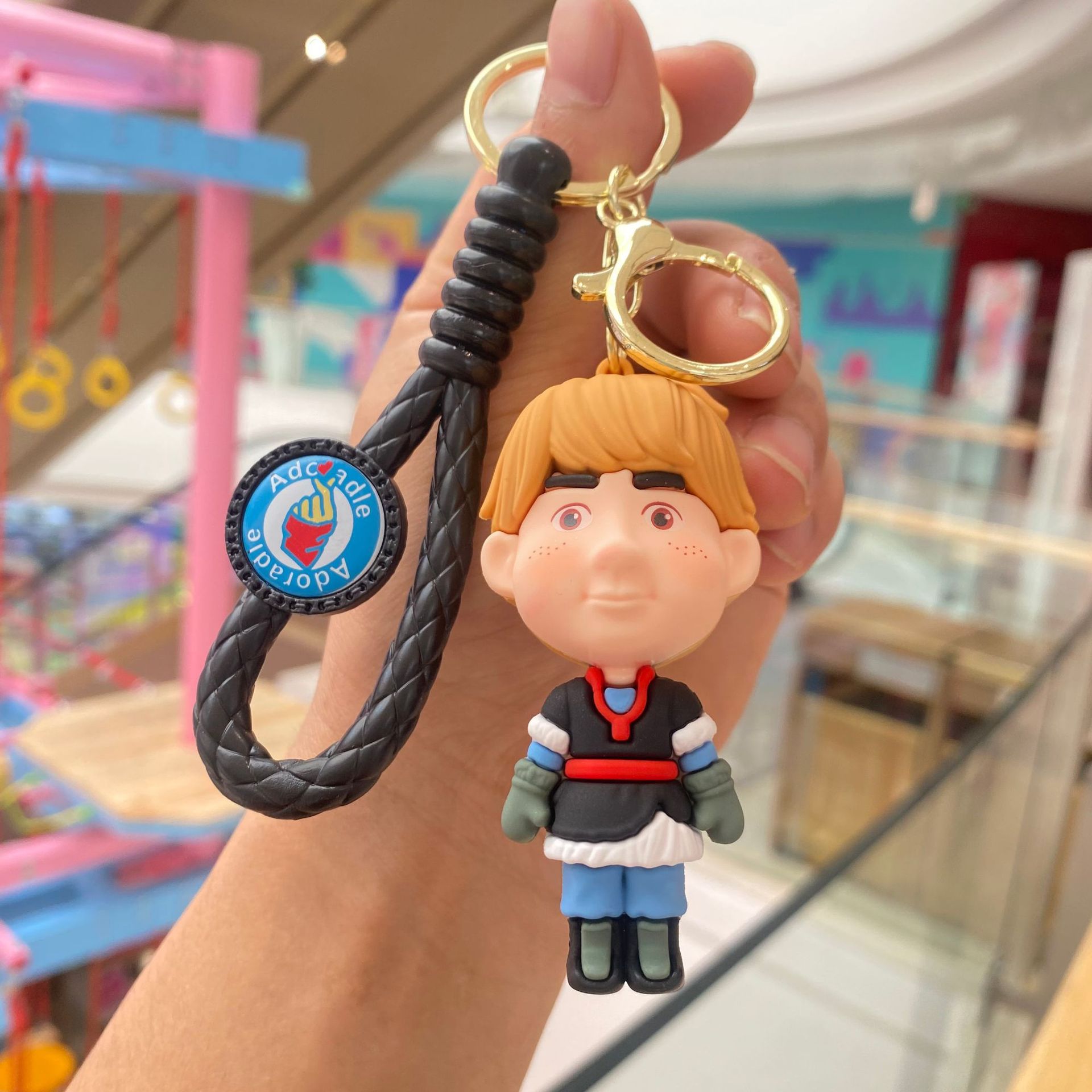 Princesa congelada llavero colgante de dibujos animados muñeca silicona coche llavero lindo creativo pequeño regalo