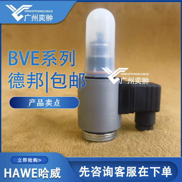 哈威换向阀BVE 1 R-G 24-P原装进口HAWE品牌BVE系列