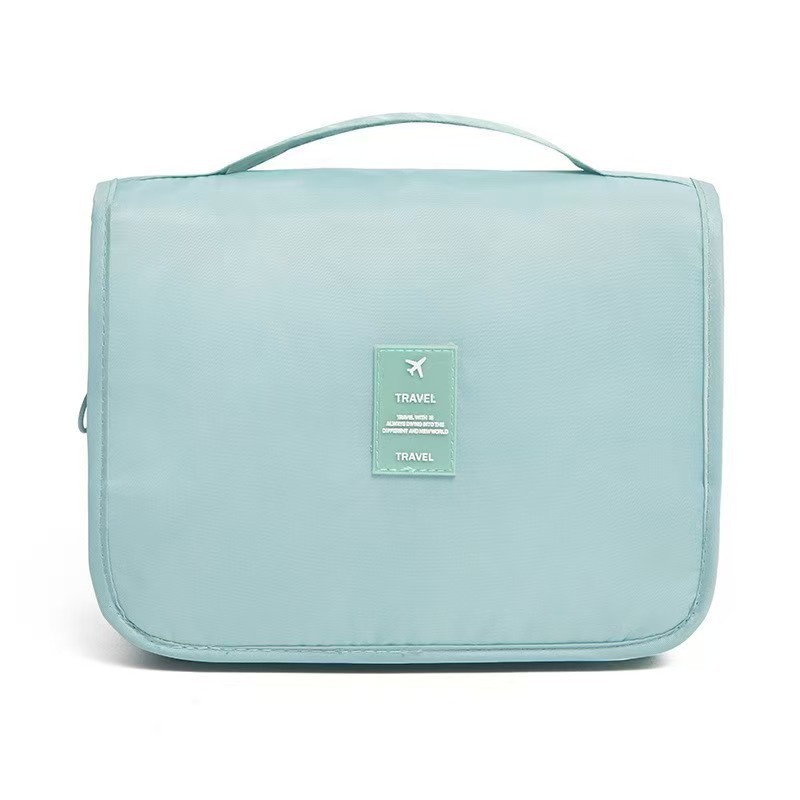 Bolsa de maquillaje de celebridad en línea Twill portátil coreano simple bolsas de lavado de corazón de niña de gran capacidad bolsas de maquillaje de hombre gancho bolsa