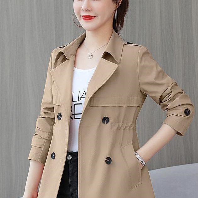 外套女2025年秋装新款女装中年女士显瘦上衣中长款妈妈春秋季风衣