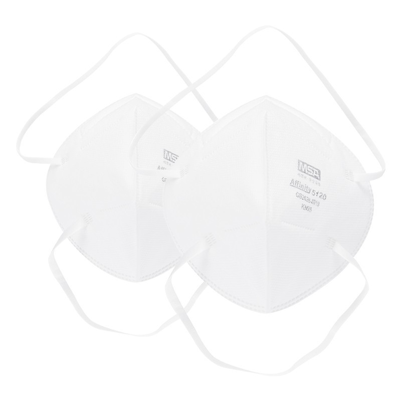 梅思安10218150 Affinity5120免维护头带式折叠式口罩