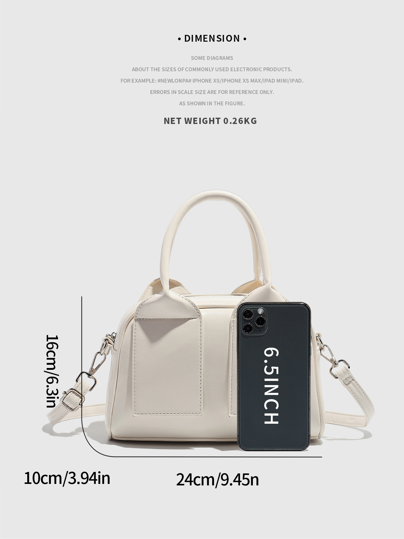 Bolsa bowling feminina elegante mala tiracolo da moda_voghion.com