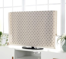 电视机防尘罩电视机罩简约现代布艺液晶电视机套盖布巾挂式5565寸