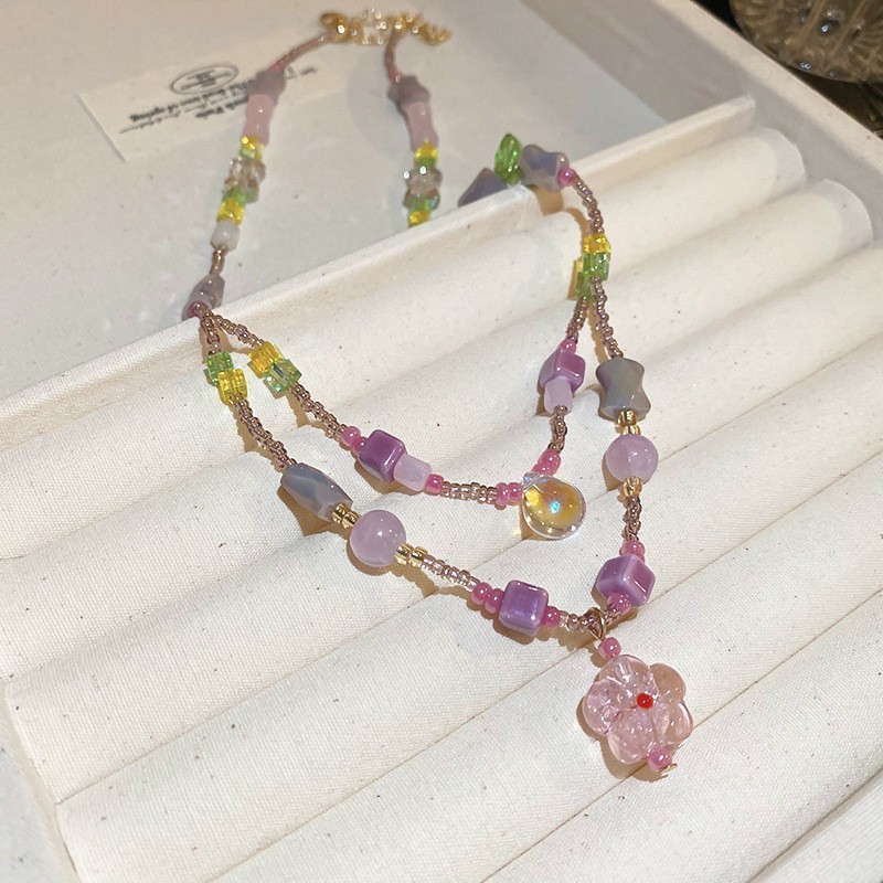 波西米亚贝壳串珠项链轻奢小众民族风锁骨链海边度假风项饰饰品女|undefined