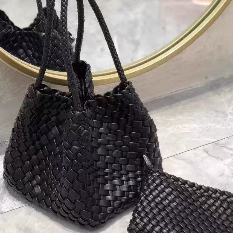 Vegetable Basket Bag for Women 2025 New Style High-End Outing Versatile Dice Exquisite Small Bag Satchel Bucket Bag Two Vegetable Basket Bag for Women 2025 New Style High-End Outing Versatile Dice Exquisite Small Bag Satchel Bucket Bag Two