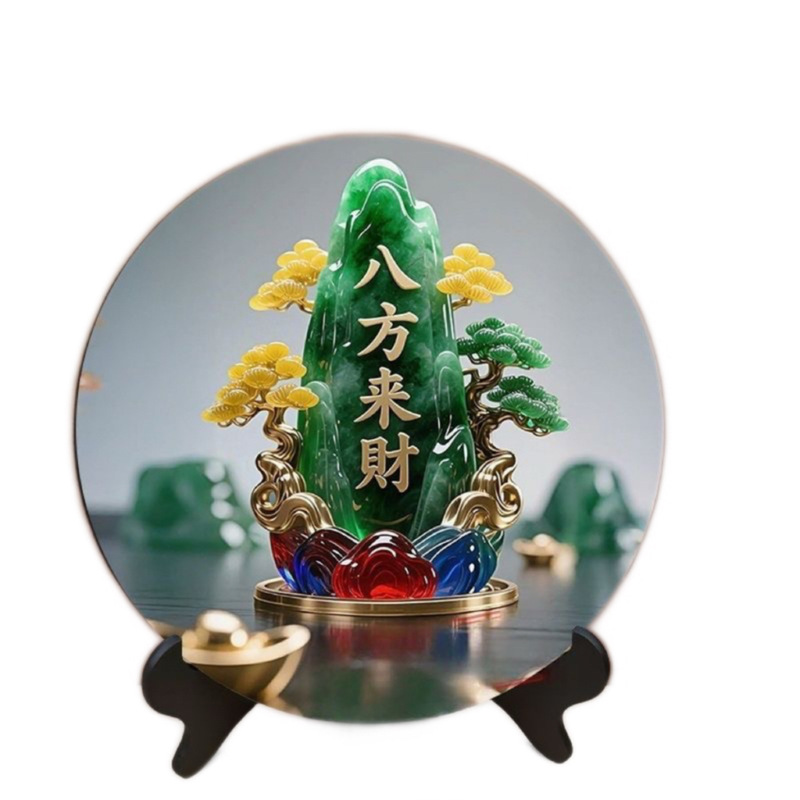 八方来财招财客厅摆件家用旺宅转运桌面翠玉葫芦摆台居家玄关摆台|undefined