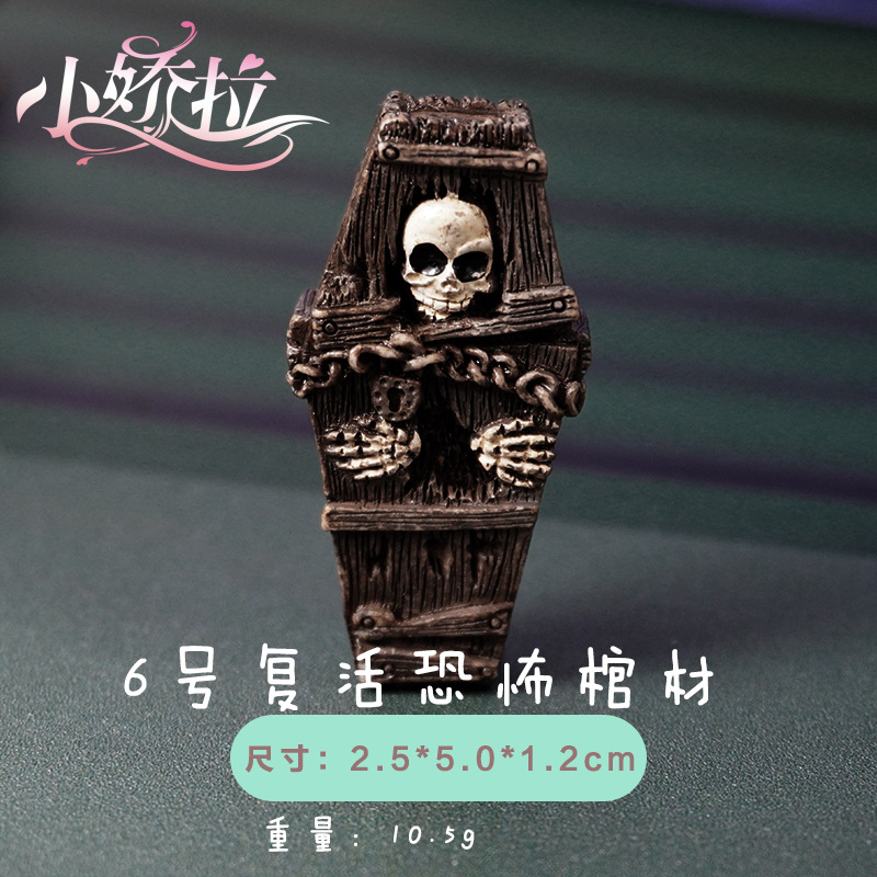 Estilo explosivo decoración transfronteriza Halloween esqueleto fantasma Pascua calabaza hueso momia decoración micro paisaje bricolaje