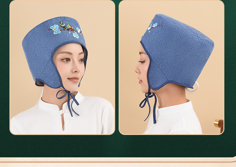 Electric Heating Moxibustion Cap Mugwort Head Therapy Hat for Home Warm Compress and Relaxation quality and texture