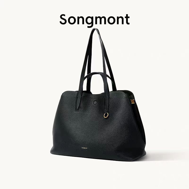 Songmont 山下裕松トレースシリーズ トートバッグ レディース 1層本革 大容量 通勤 ショルダーハンドバッグ|undefined