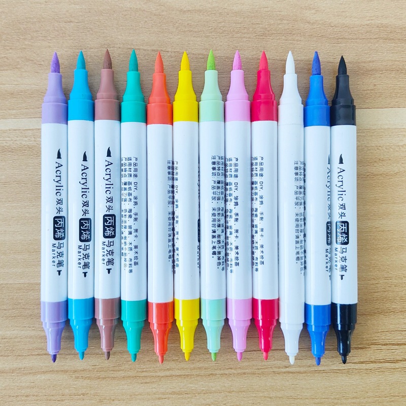 48色両頭アクリルマーカー、塗り絵、学生、アート、手帳、カラー、子供用品、ギフト|undefined