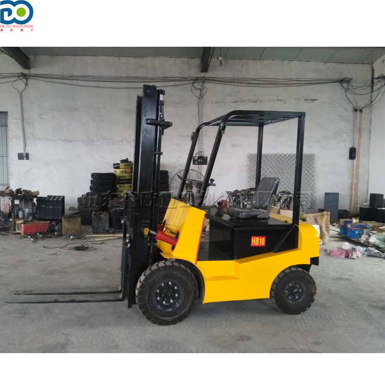 两吨前移式仓库托盘搬运车 货运站座驾式电动叉车 便携式运料车