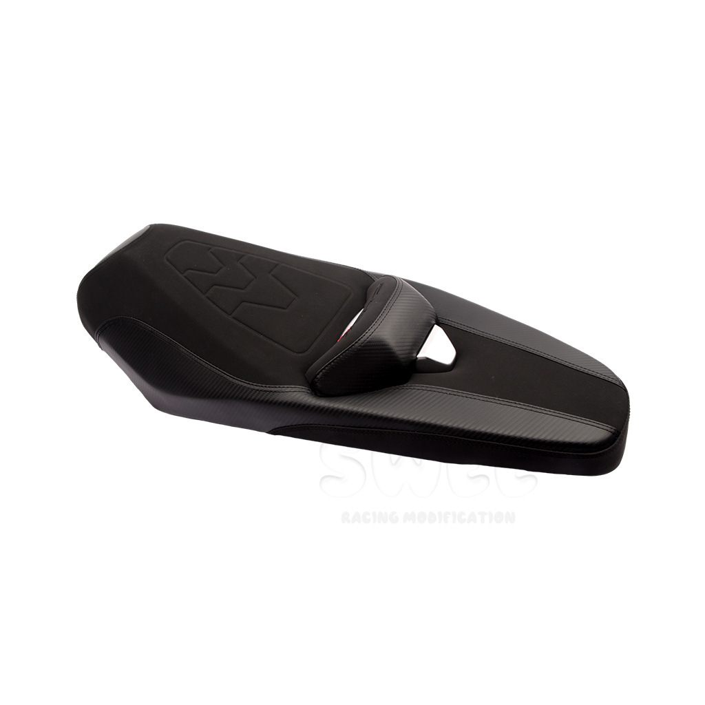 Suitable for Honda Click150/125 Modified Seat Cushion Assembly, Comfortable and Soft Backrest Seat Bag, Motorcycle Seat Bag