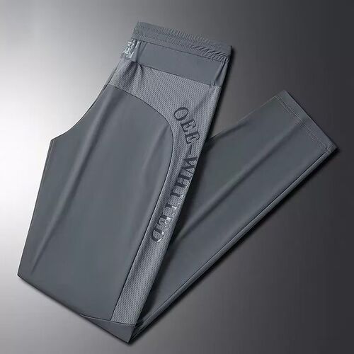 Men's Summer Thin Ice Silk Sport Pants Loose Casual Air Conditioning Quick Dry Youth Plus Size Drawstring Pants