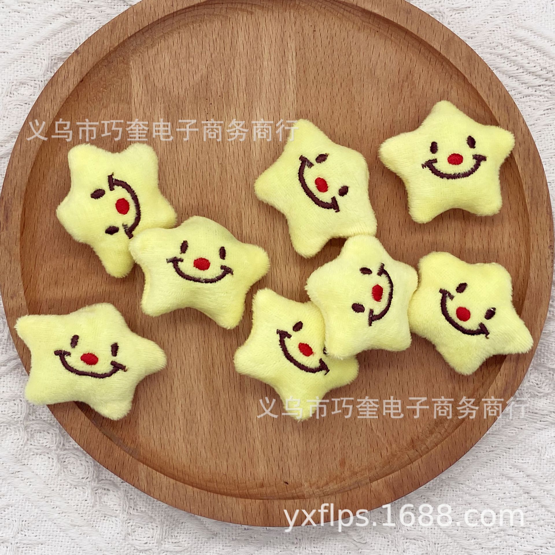 可爱卡通星星创意配饰软萌充棉胸针儿童鞋袜发饰配件衣裤饰品
