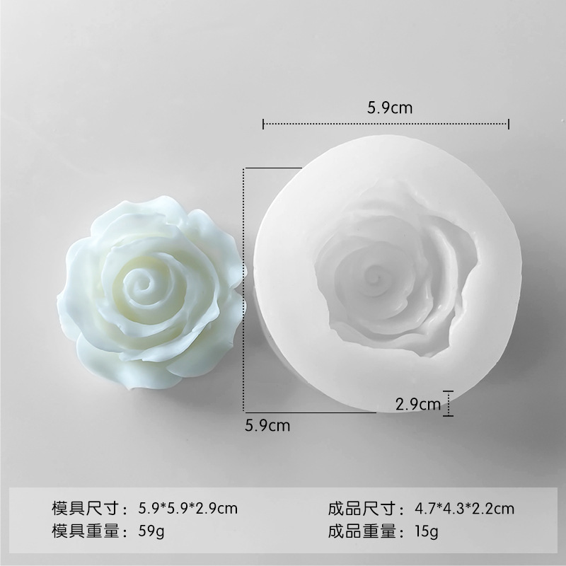 ✅ さまざまな花のシリコンモールド diy チョコレートフォンダンローズフラワー接着剤アロマセラピー石膏キャンドルモールド|undefined
