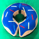 PVC inflatable Elizabeth ring dog post-surgery anti-lick protection ring cartoon color dog pet collar