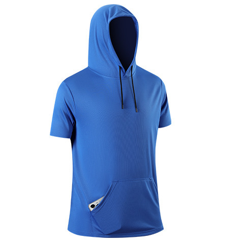 Cross-border European code best-selling quick-drying hooded sweatshirt sports fitness basketball training T-shirt for men breathable running summer