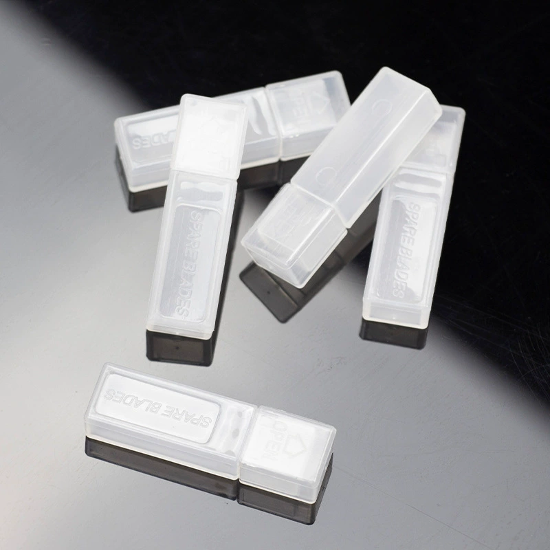Карандаш нож Лезвие коробка для аксессуаров полупрозрачная коробка часы шпилька часы ухо части иглы коробка резьба лезвие ножа запасная коробка