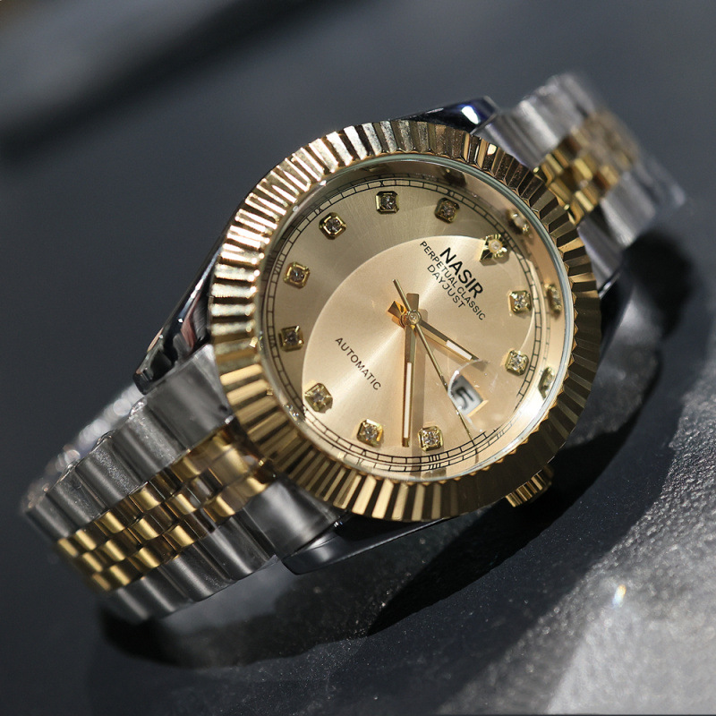 Nasir Watch Intergold Datejust Series Official Genuine Classy Men's Automatic Mechanical Watch Classy Men's