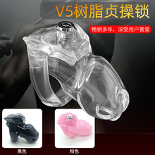 男用贞操锁HT-V5树脂按压孤配锁CB贞洁笼SM男娘禁欲调教成人情趣