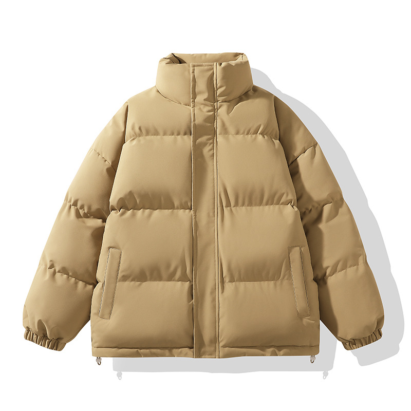 Padded Clothes For Men And Women Loose Stand-up Collar Padded Jacket Warm And Thickened Casual Padded Clothes Couple Jacket_viptrois.com