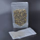 Spot matte translucent flat bottom packaging bag jewelry candy self-sealing food bag plastic self-supporting pull bone sealing bag