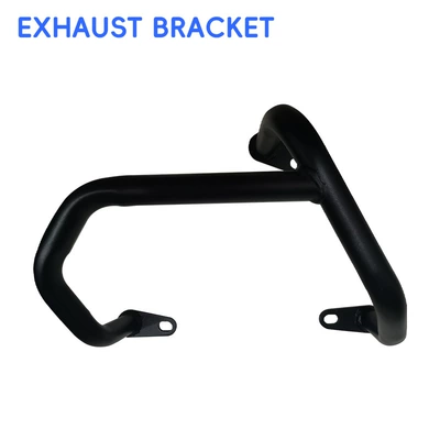 rear exhaust pipe bumpers, motorcycle | Motorcycle bumper - black-carbon-steel-exhaust-bar