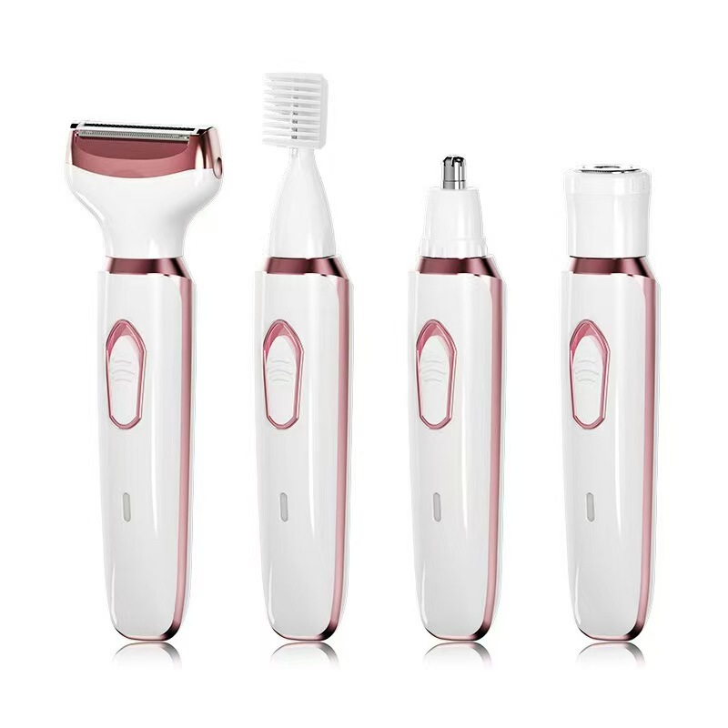 New ladies electric nose hair removal machine nose hair trimming shaving sideburns eyebrow trimming four-in-one multifunctional suit shaving