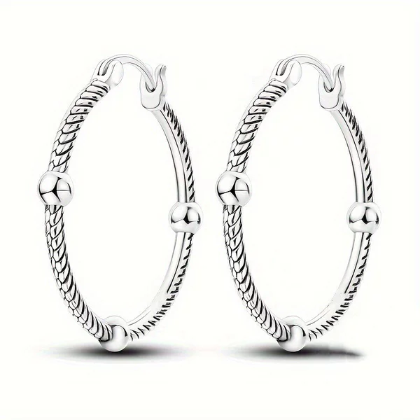 Cross-Border Hot Selling Fashionable Simple Niche Design Women's Earrings Earrings Unique Snake Bone Pattern Earrings Earrings