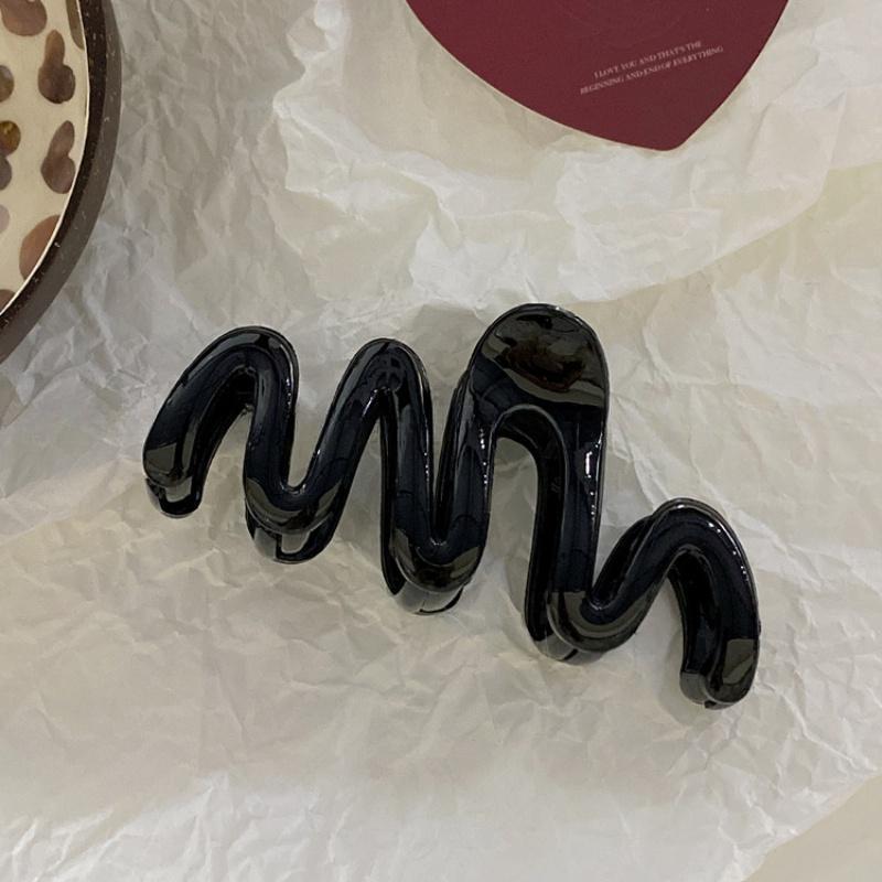 Accesorios para el cabello de pinza de tiburón de acrílico grande de Corea, clip de agarre para el cabello de disco simple, tocado de horquilla de cabeza femenina al por mayor