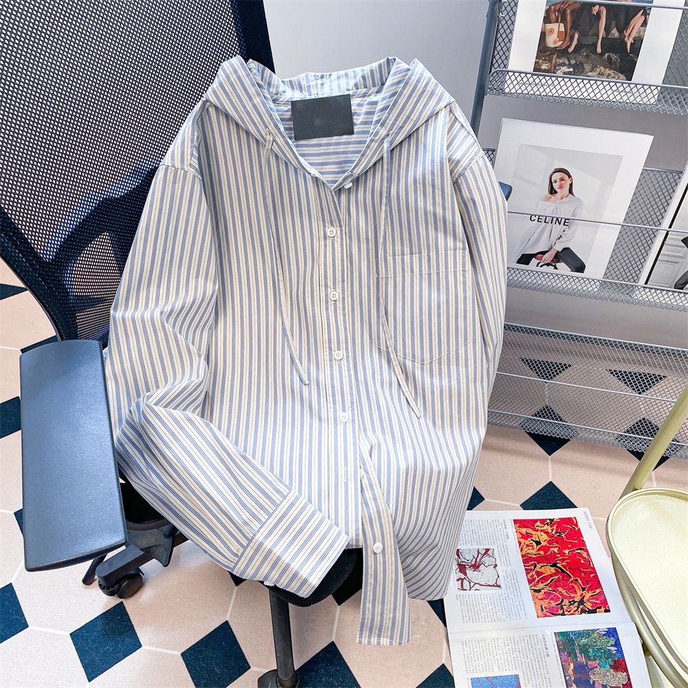 Design autumn shirt with hood